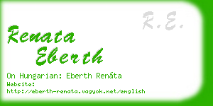 renata eberth business card