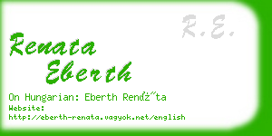 renata eberth business card